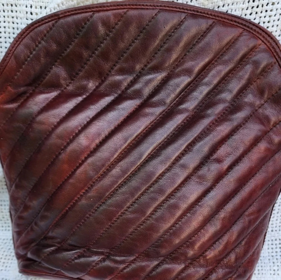 Vintage GBC Wine leather shoulderbag‎ - Picture 13 of 15